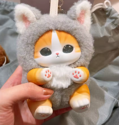 NUEVO Mofusand ORIGINAL Serie Tiburón Gato Naranja Zorro Fluffy Kittens Plushie Pets